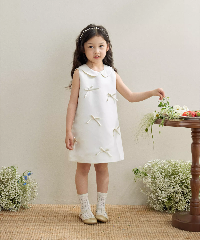 ドールカラーボックスリボンワンピース