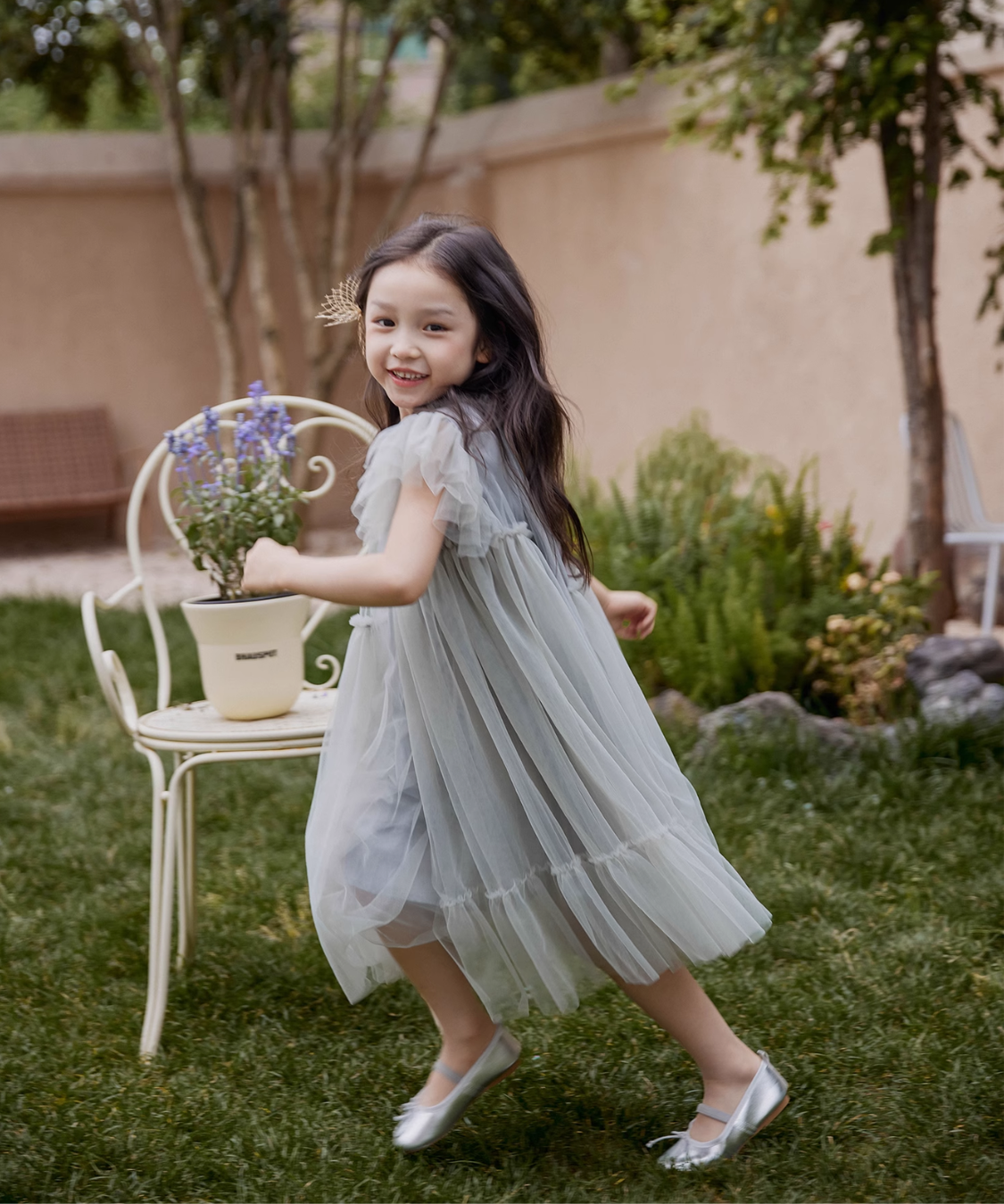 ソフトシフォンチュールドレス