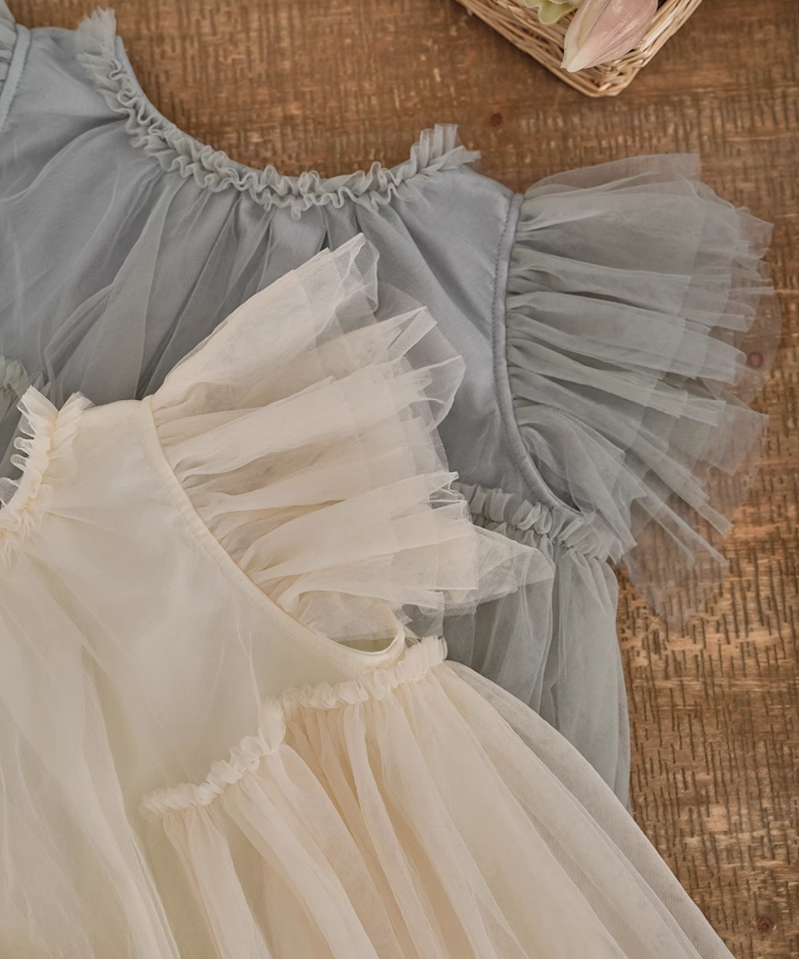 ソフトシフォンチュールドレス