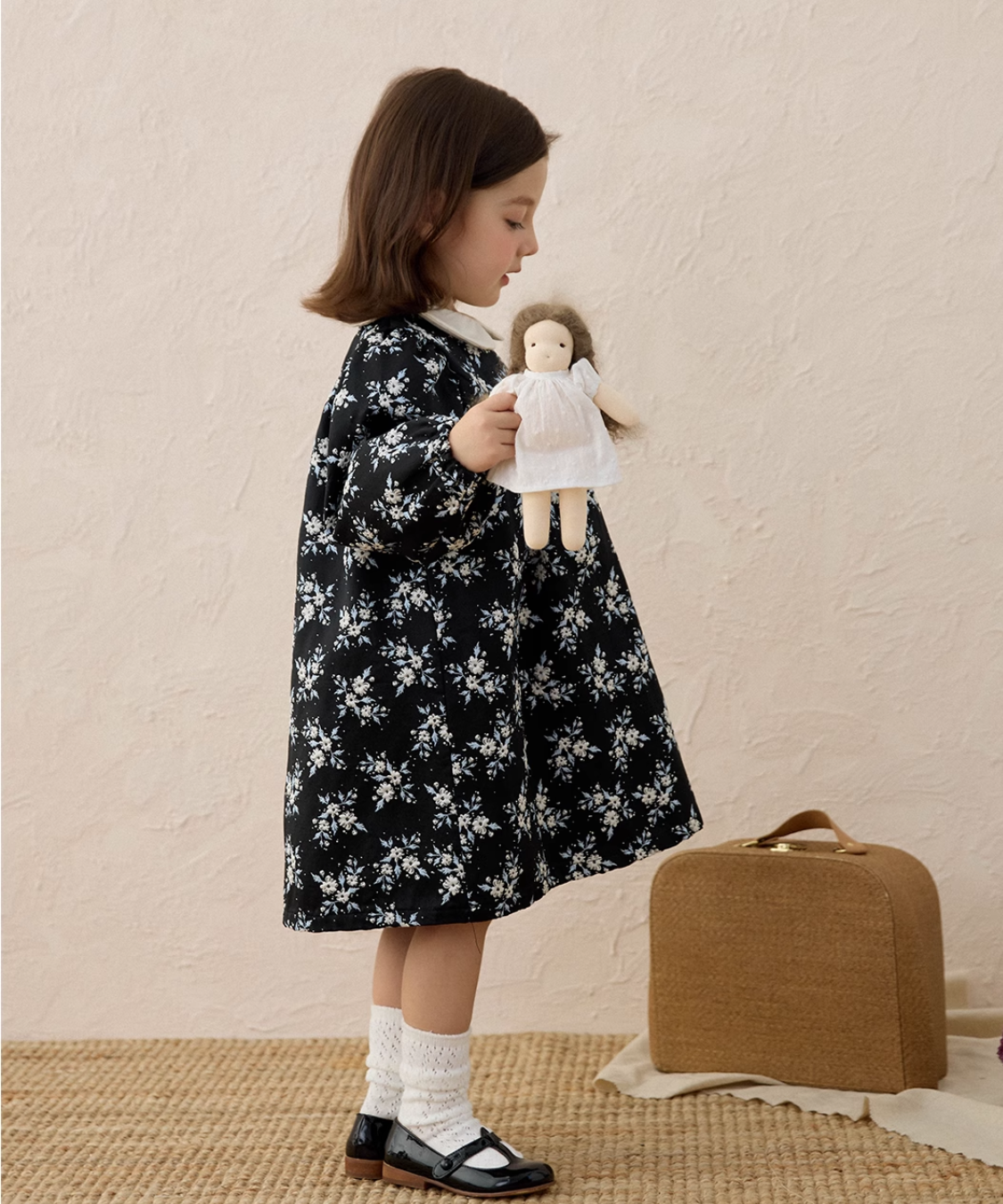 レトロフラワージャカードワンピース