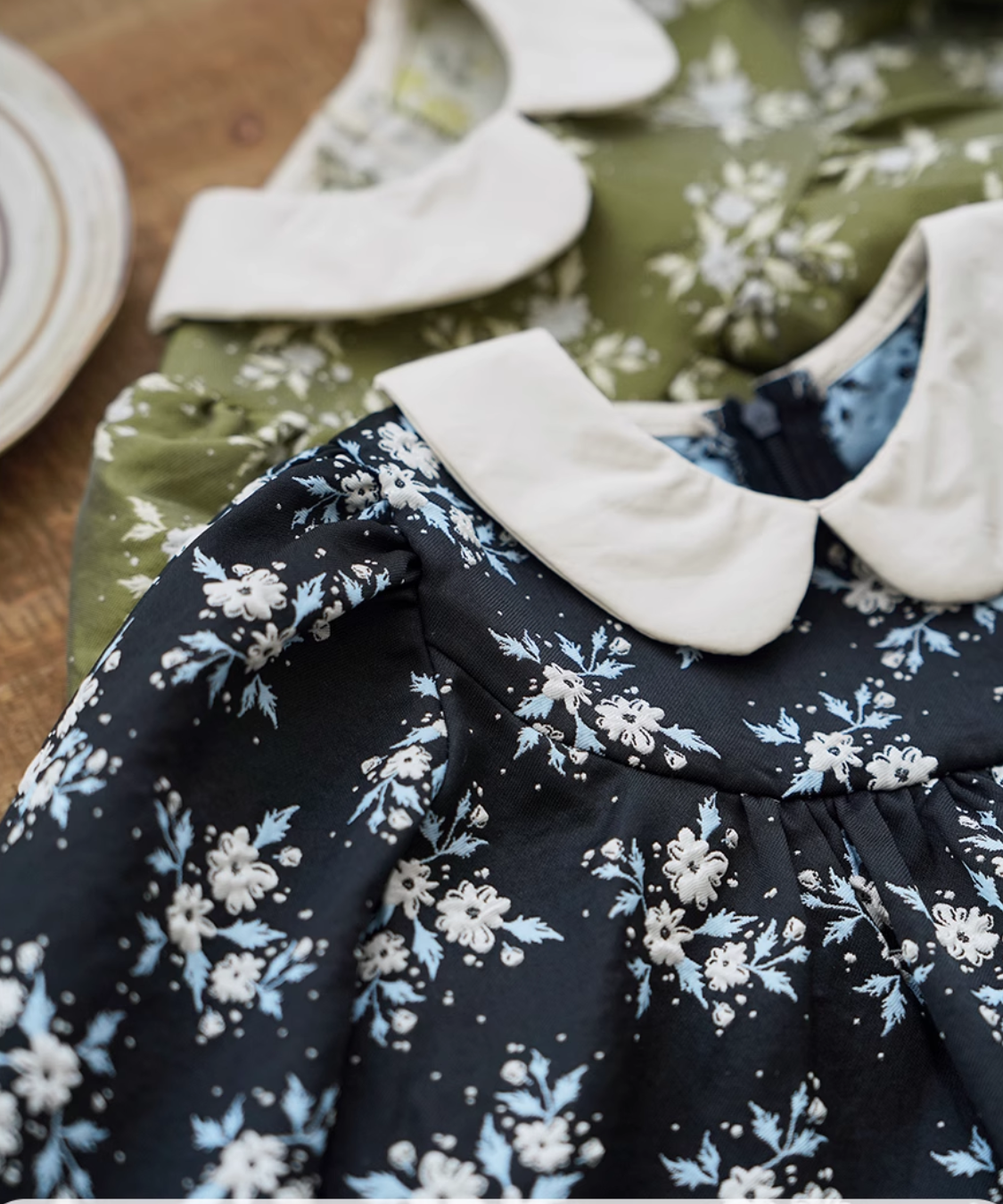 レトロフラワージャカードワンピース