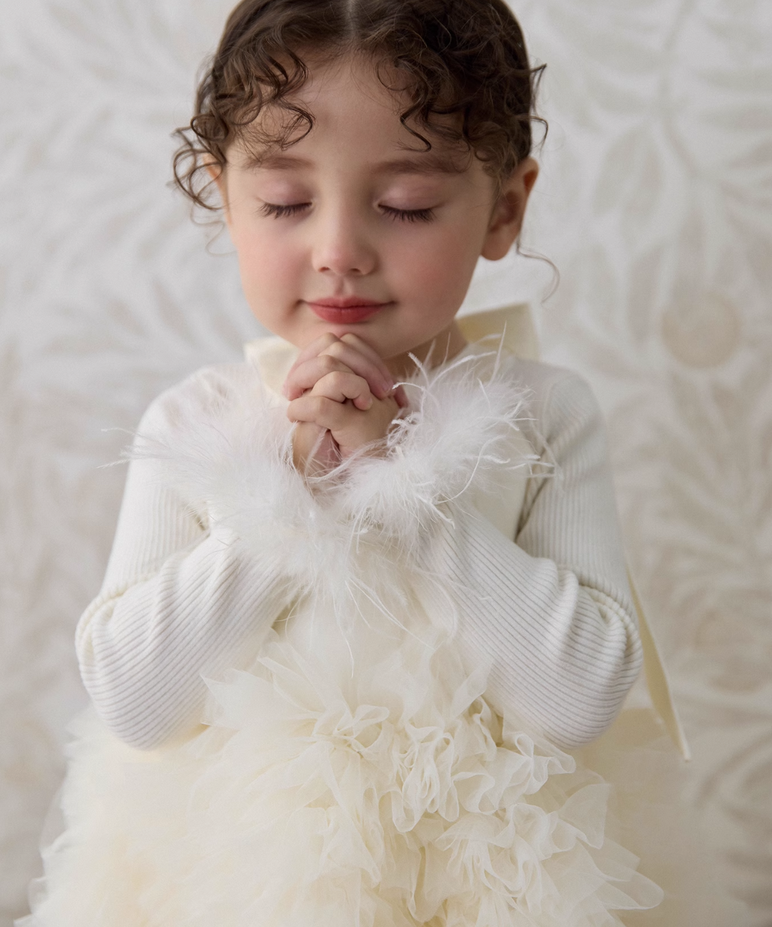 アメリカンスリーブバックオープンチュールドレス