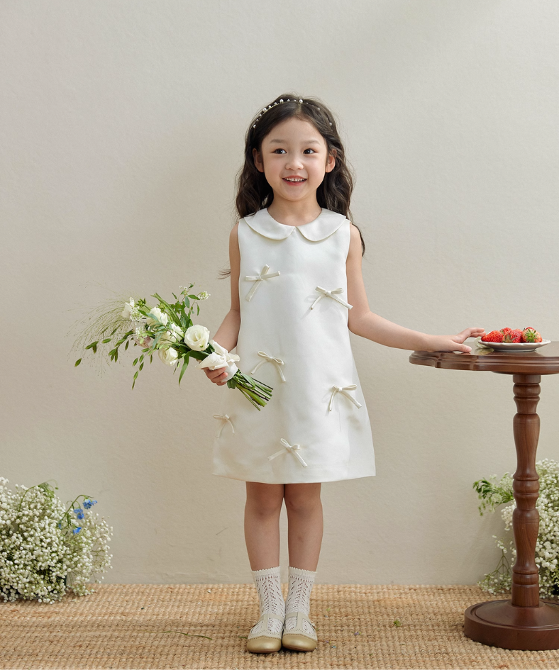 ドールカラーボックスリボンワンピース