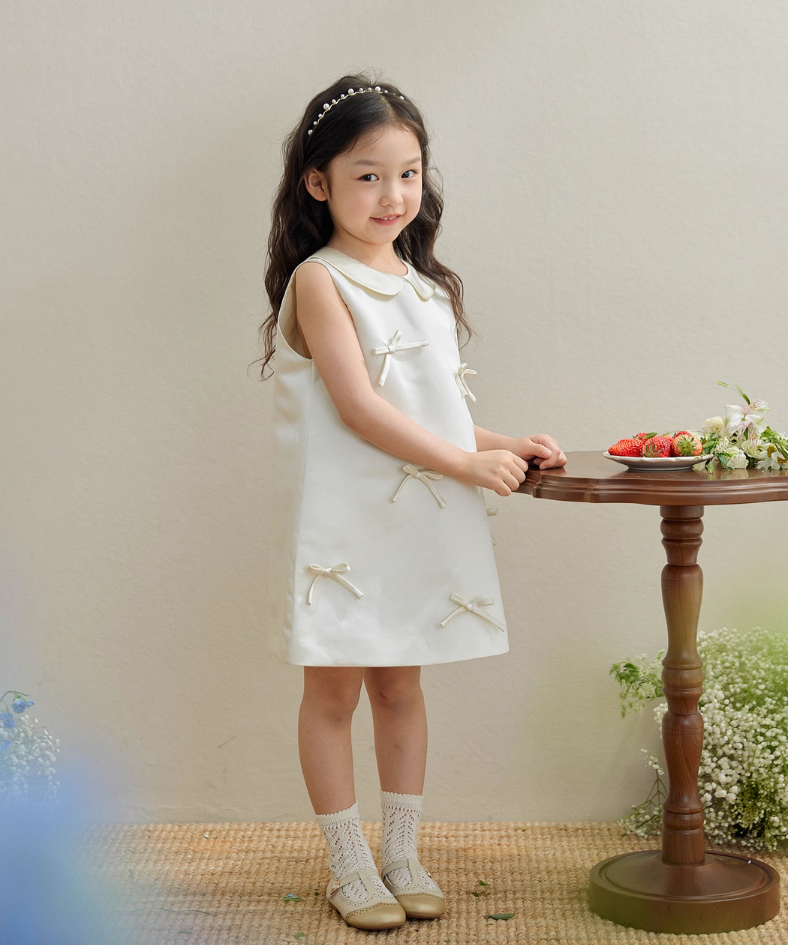 ドールカラーボックスリボンワンピース