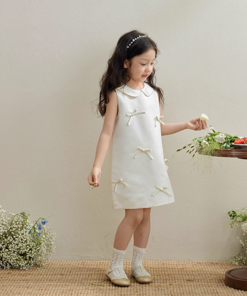 ドールカラーボックスリボンワンピース