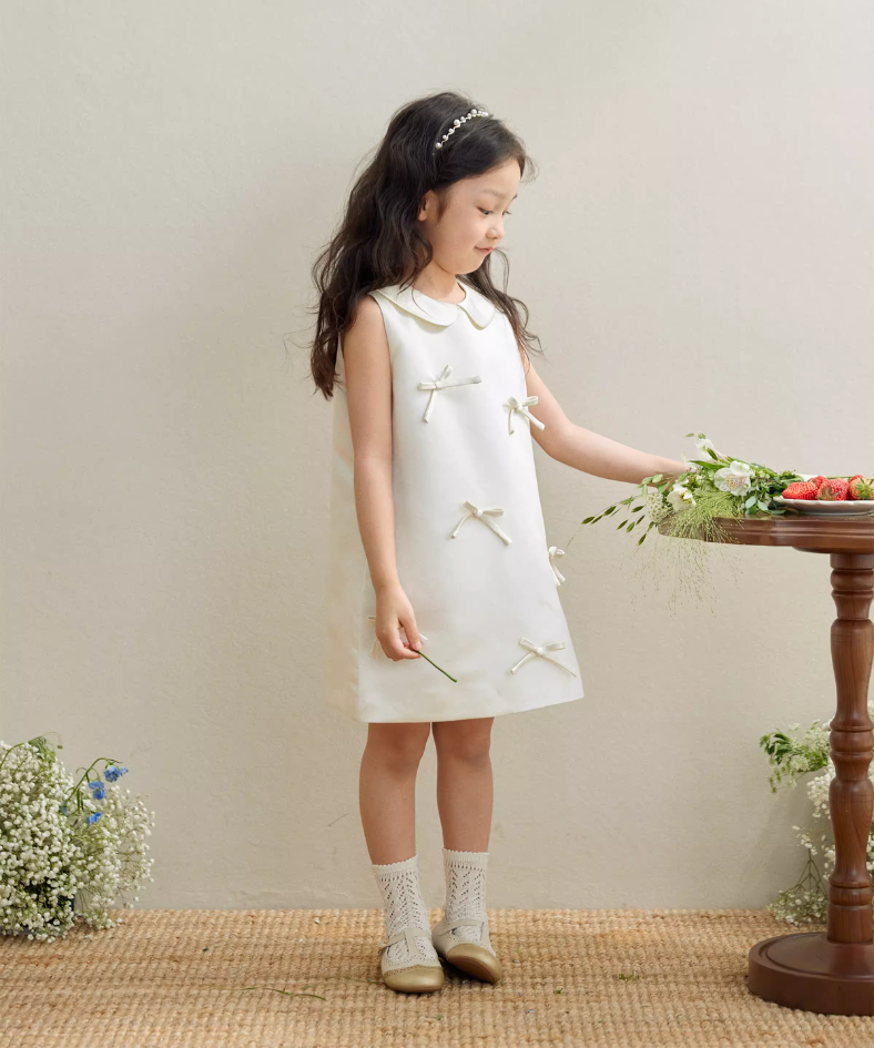 ドールカラーボックスリボンワンピース