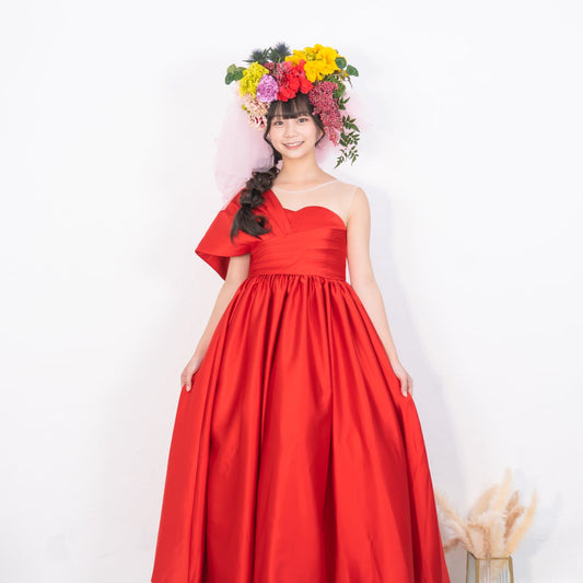 クラシックワンショルダードレス