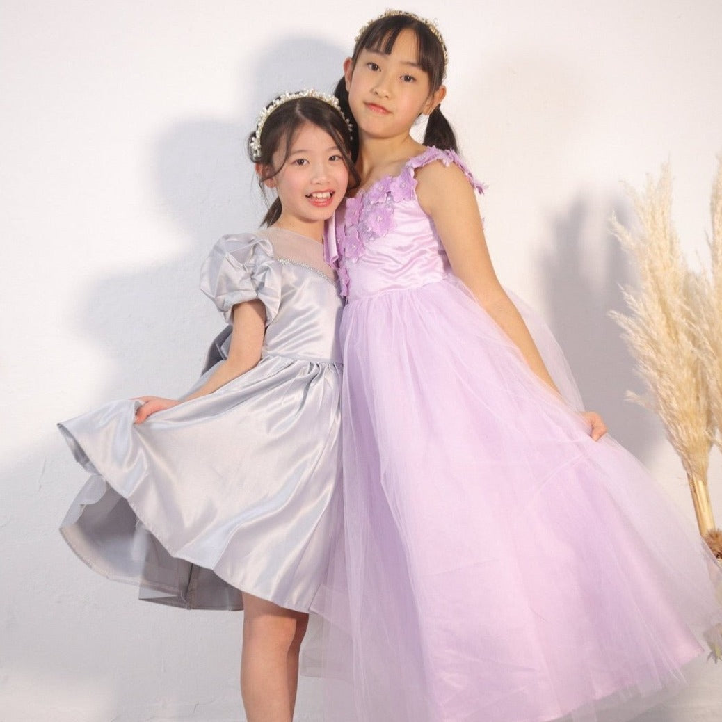 ショルダーリボンフワラードレス