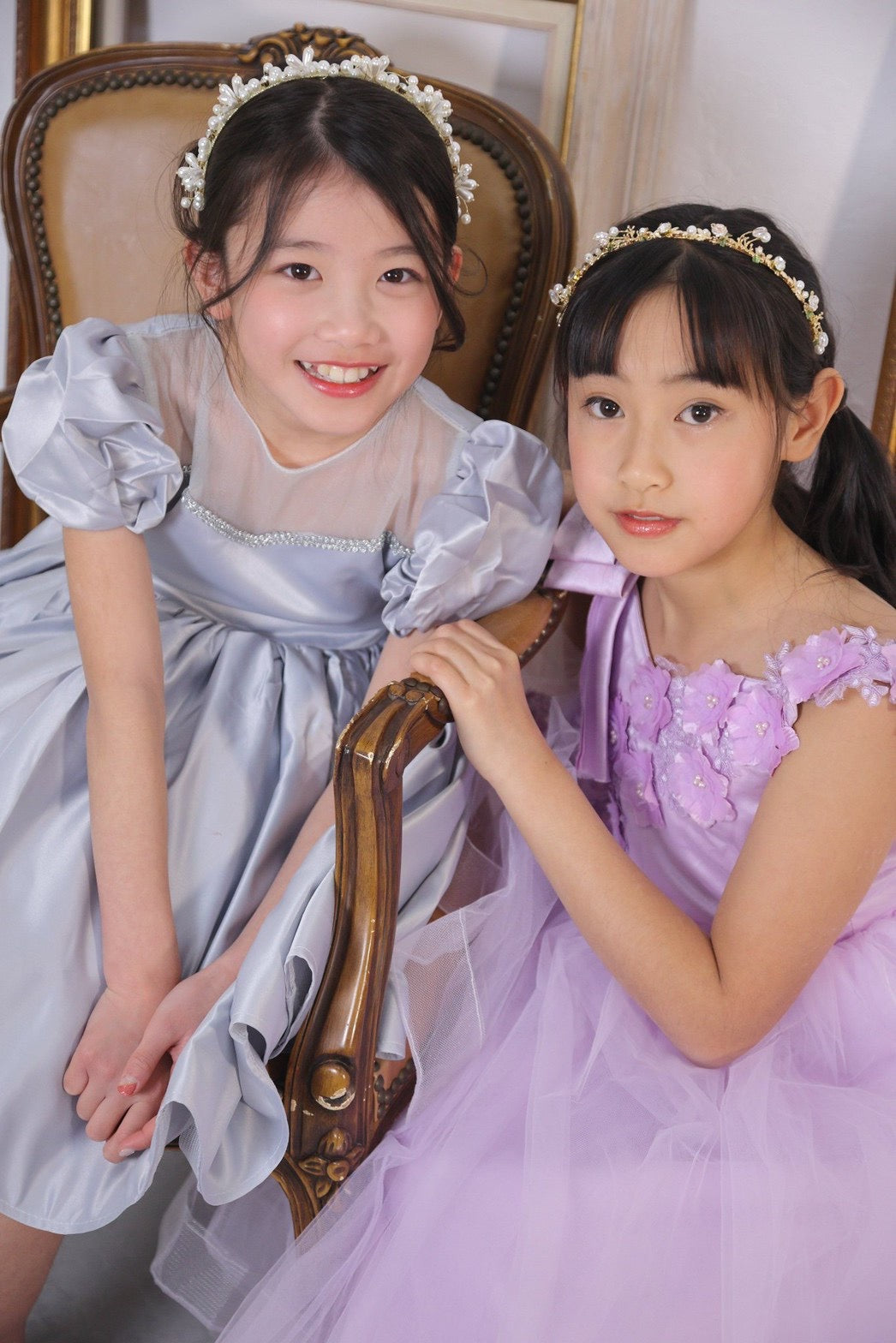 ショルダーリボンフワラードレス