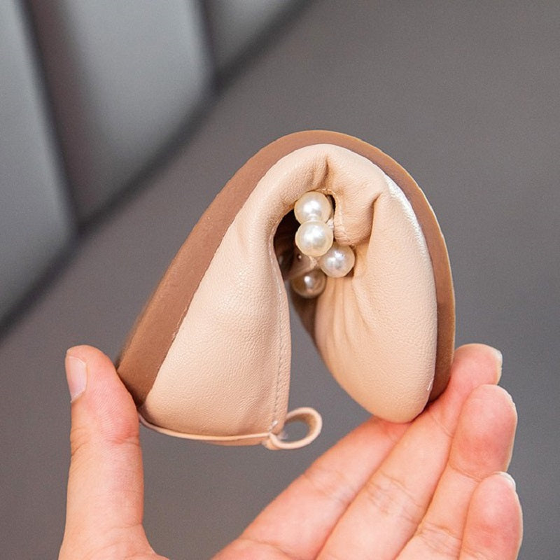 シンプルパールフラットシューズ