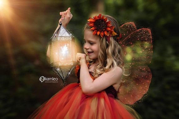 カボチャカラーの妖精チュチュドレス