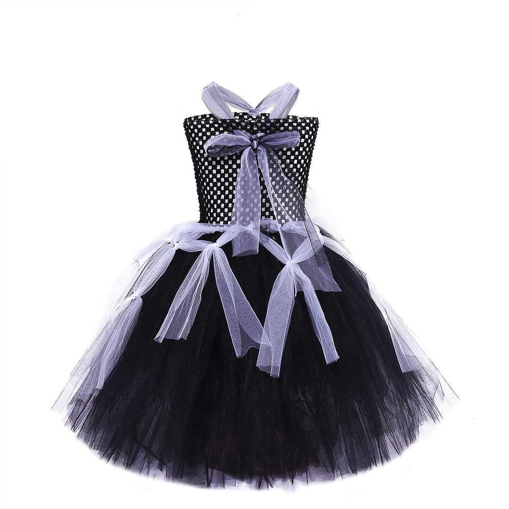 ハロウィンブラックチュールドレス