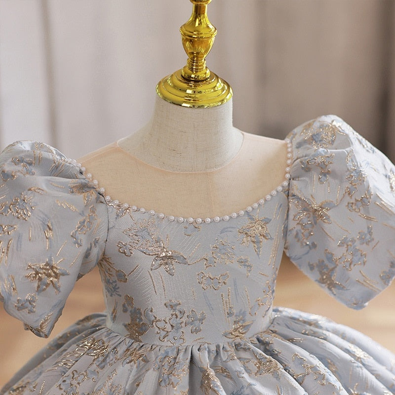 パール刺繍ショートドレス