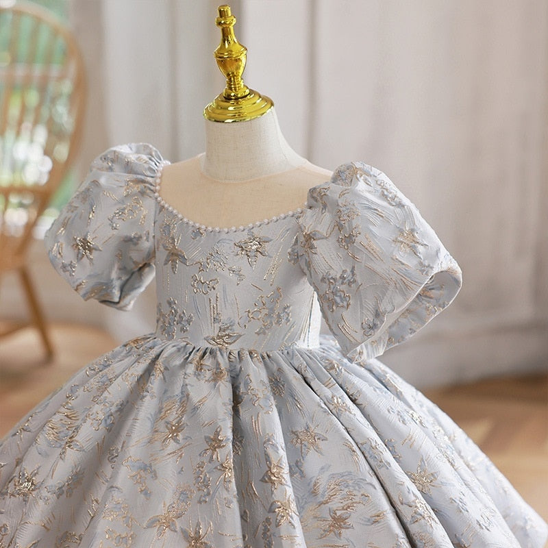 パール刺繍ショートドレス